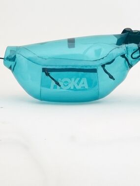 Hoka Turquoise and Navy Logo Waist Pack